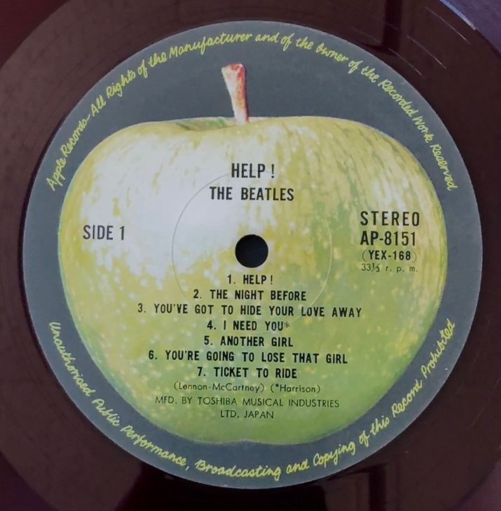 Beatles - Help !  [ Red Vinyl] (EX/VG+) / Japan (AP-8151)