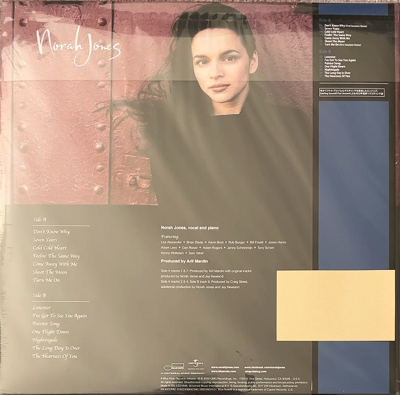Norah Jones  - Come Away With Me (HMV Limited 20th Anniversary Edition) [VINYL] (NEW) / (BLUE NOTE) JAPAN with Obi / 180g