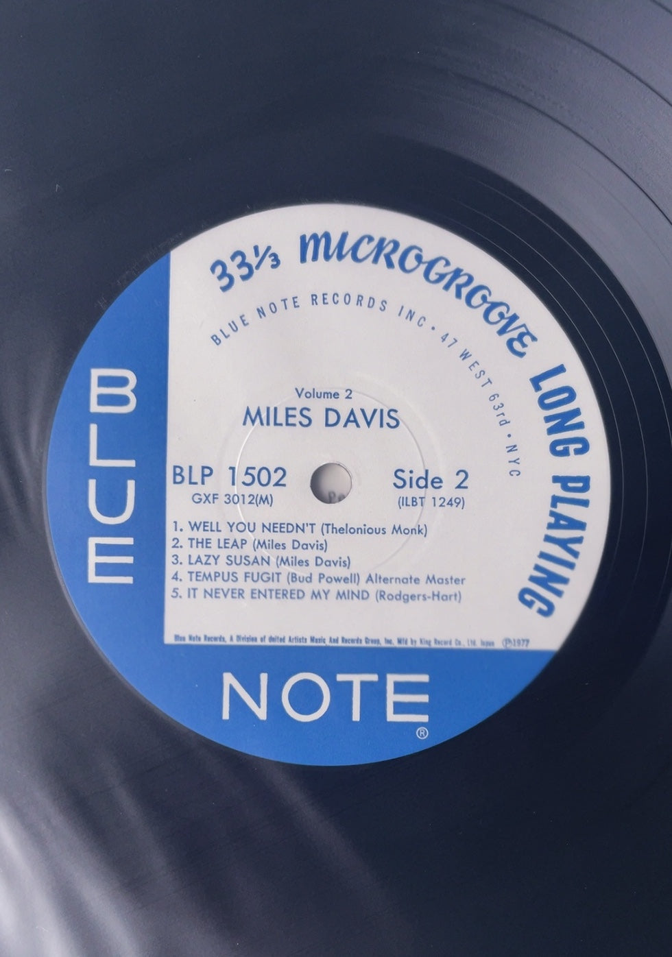 Miles Davis - Volume 2 (BLUE NOTE) [VINYL] (EX / VG+) / JAPAN with Obi