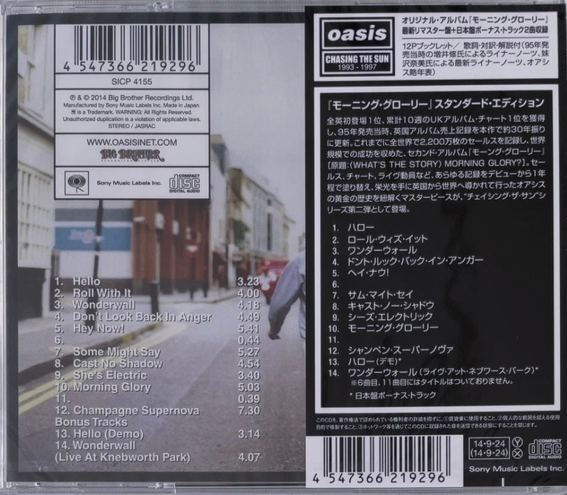 Oasis - What's the Story Morning Glory  [CD] ( /JAPAN with Obi