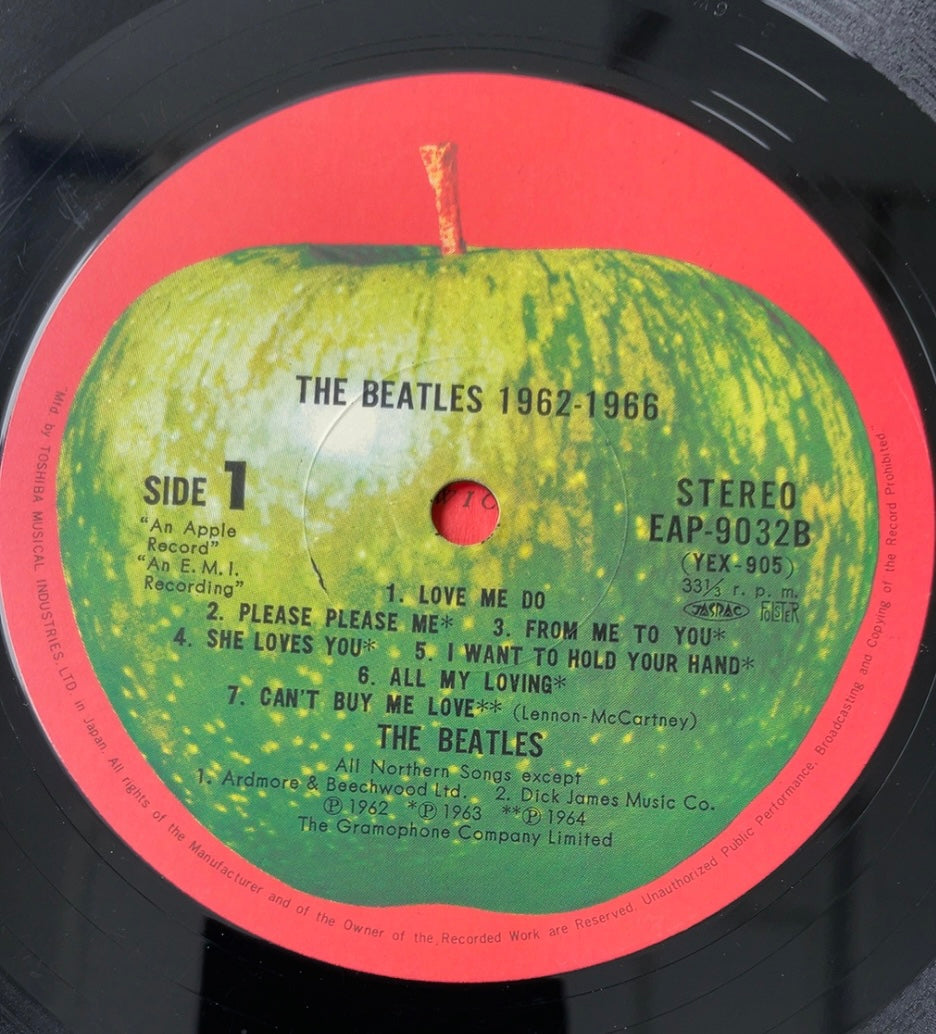 Beatles - 1962-1966 RED ALBUM [VINYL] (VG+/VG+) / JAPAN with Obi