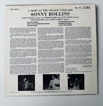 Sonny Rollins- A Night At The Village Vanguard [VINYL] (VG+/ VG) / BLUE NOTE  JAPAN w/obi