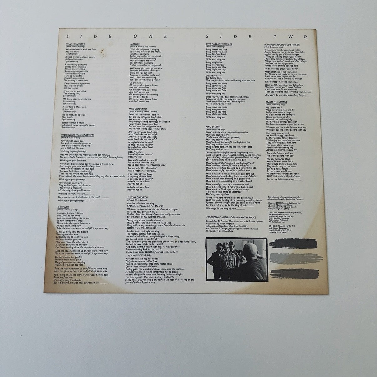 Police  - Synchronicity [ VINYL] (EX/VG+) / Japan w/ Obi